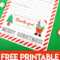 Free Printable Letter To Santa – Happiness Is Homemade In Free Printable Letter From Santa Template