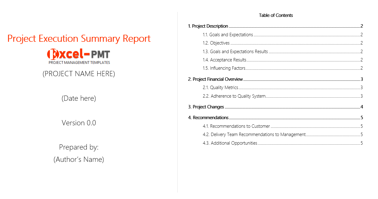 Free Project Executive Summary Report Template – Project For Executive Summary Report Template