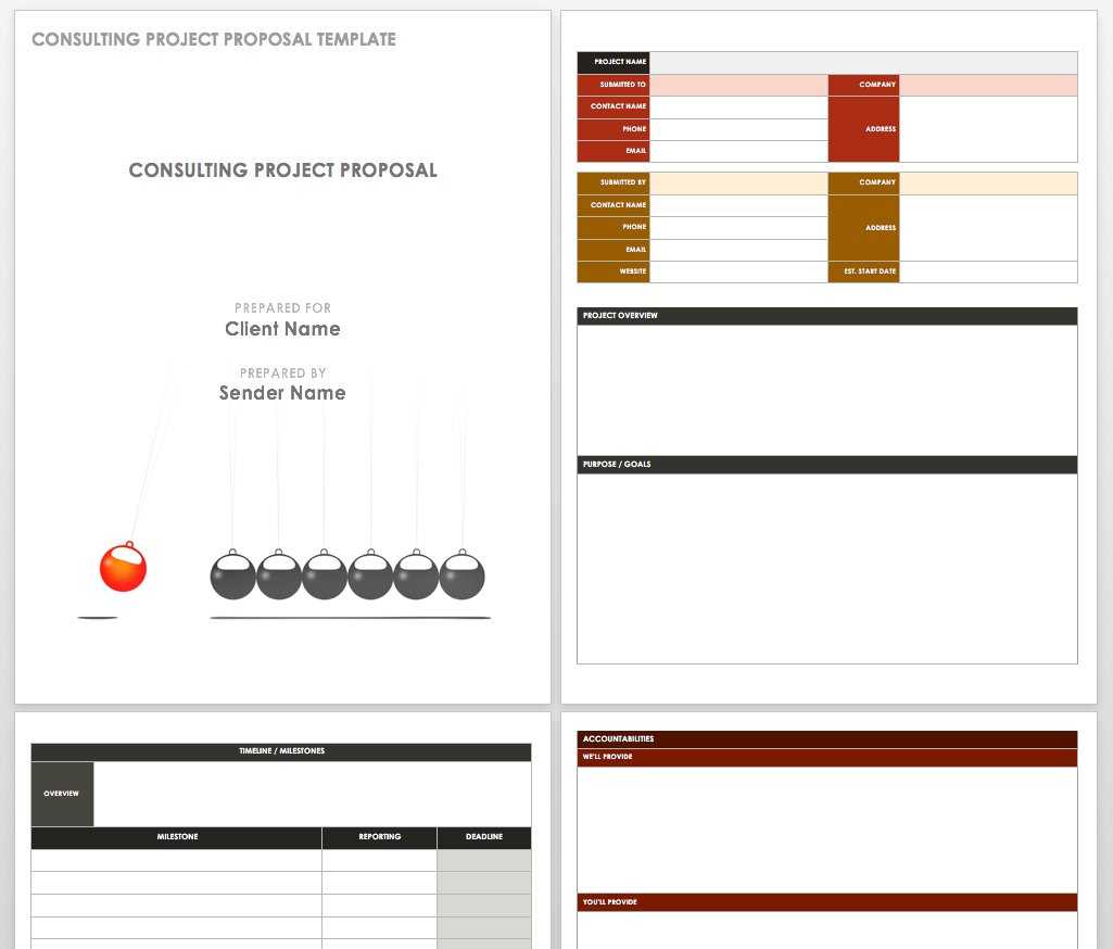 Free Project Proposal Templates Smartsheet Educational Pertaining To Consulting Business Plan Template Free