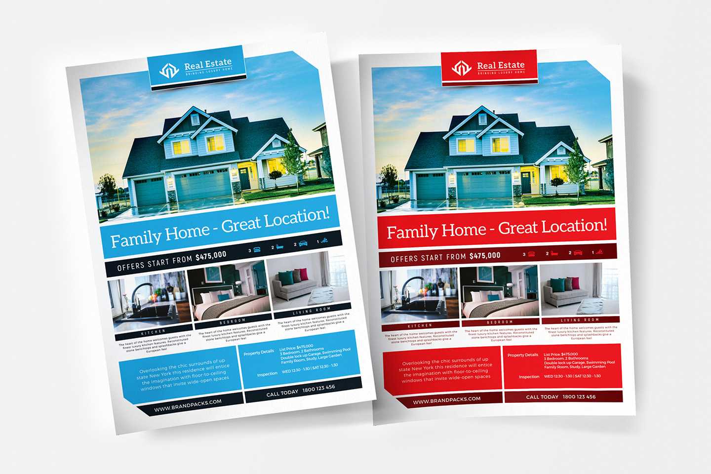 Free Real Estate Templates For Photoshop & Illustrator With Free Flyer Template Illustrator