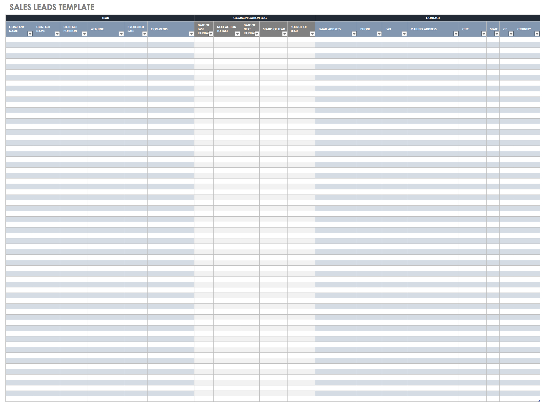 Free Sales Pipeline Templates | Smartsheet Regarding Excel Sales Report Template Free Download