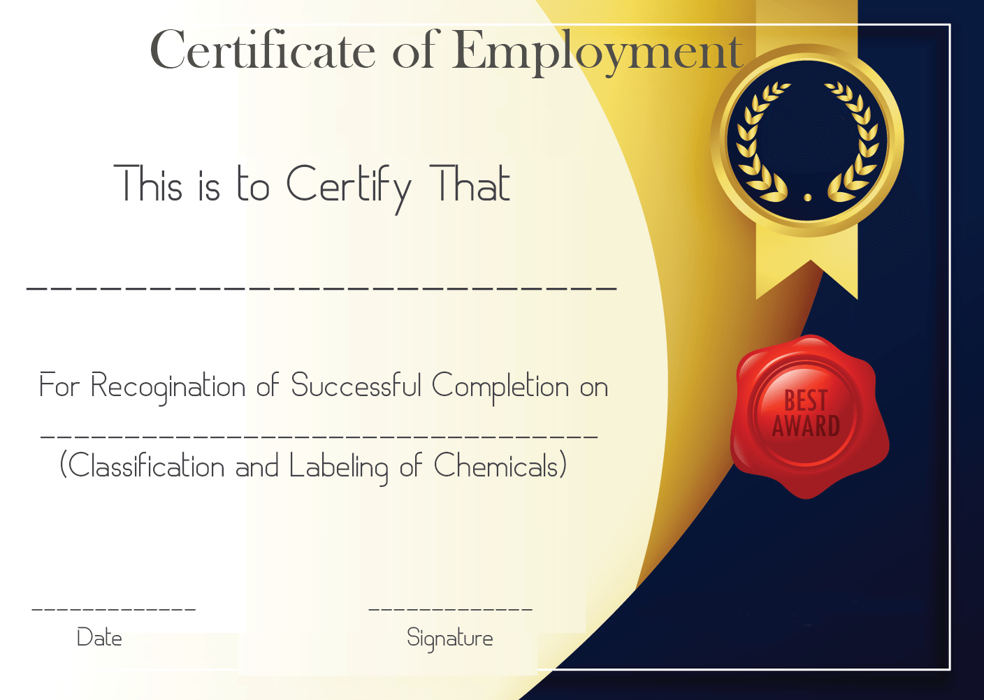 Free Sample Certificate Of Employment Template | Certificate Throughout Employee Certificate Of Service Template