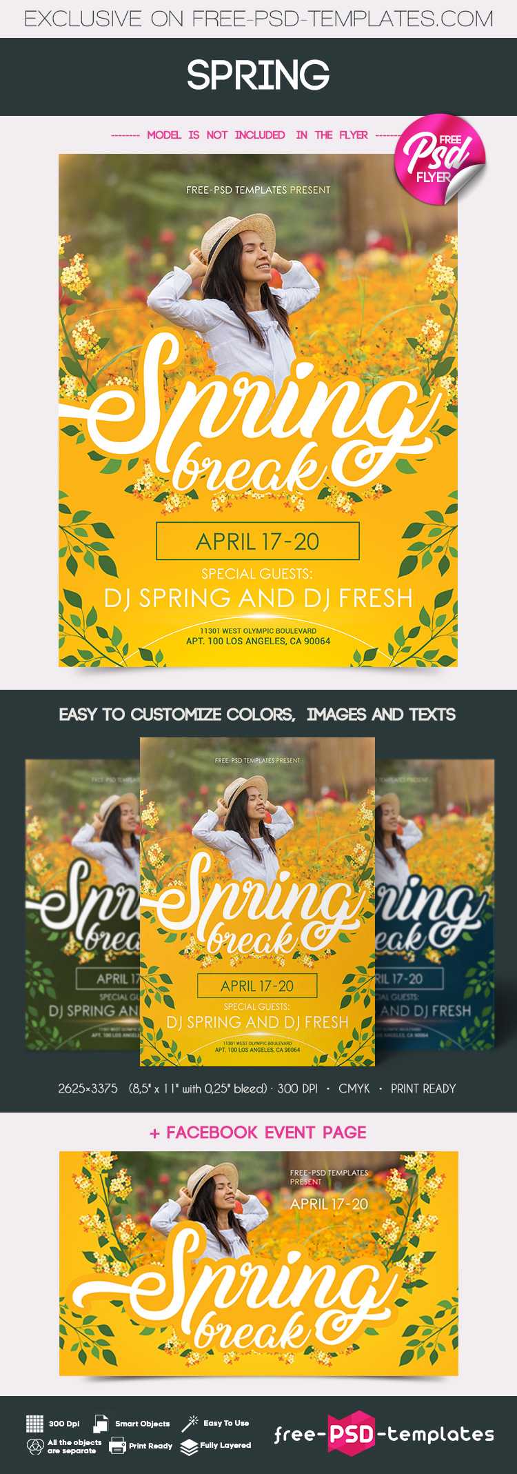 Free Spring Flyer In Psd | Free Psd Templates For Free Spring Flyer Templates