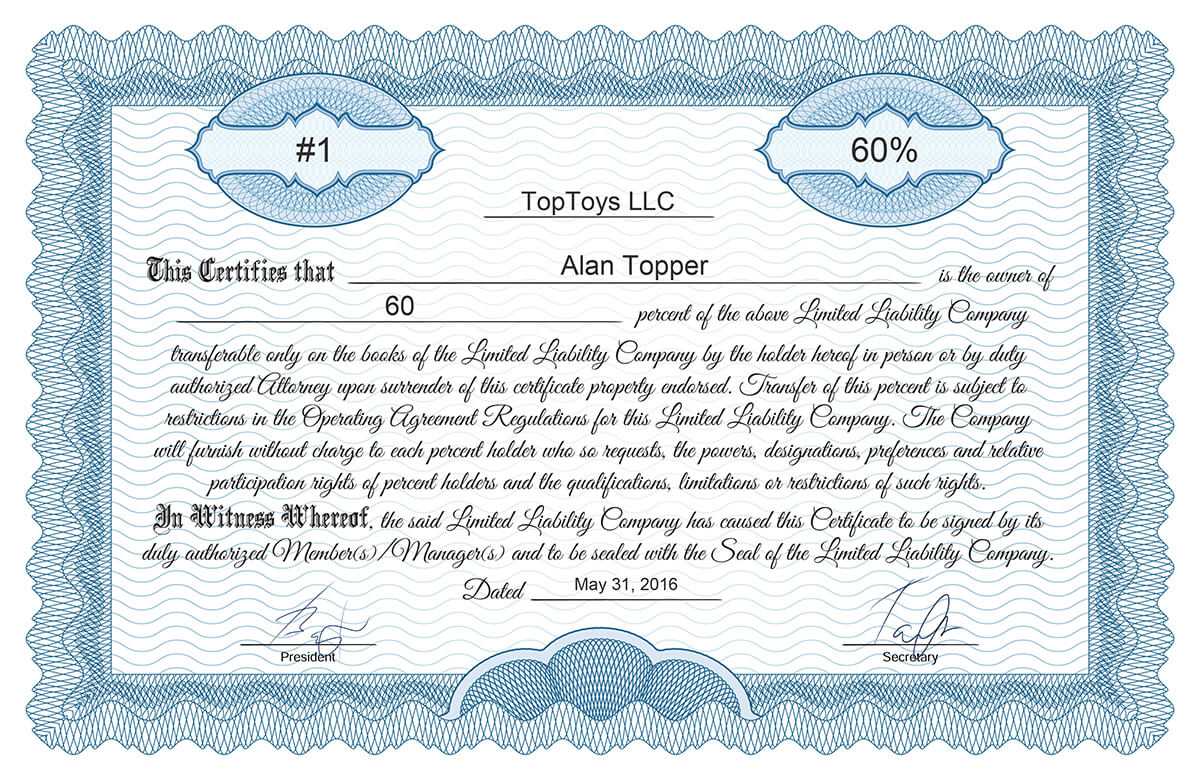 Free Stock Certificate Online Generator Within Corporate Share Certificate Template