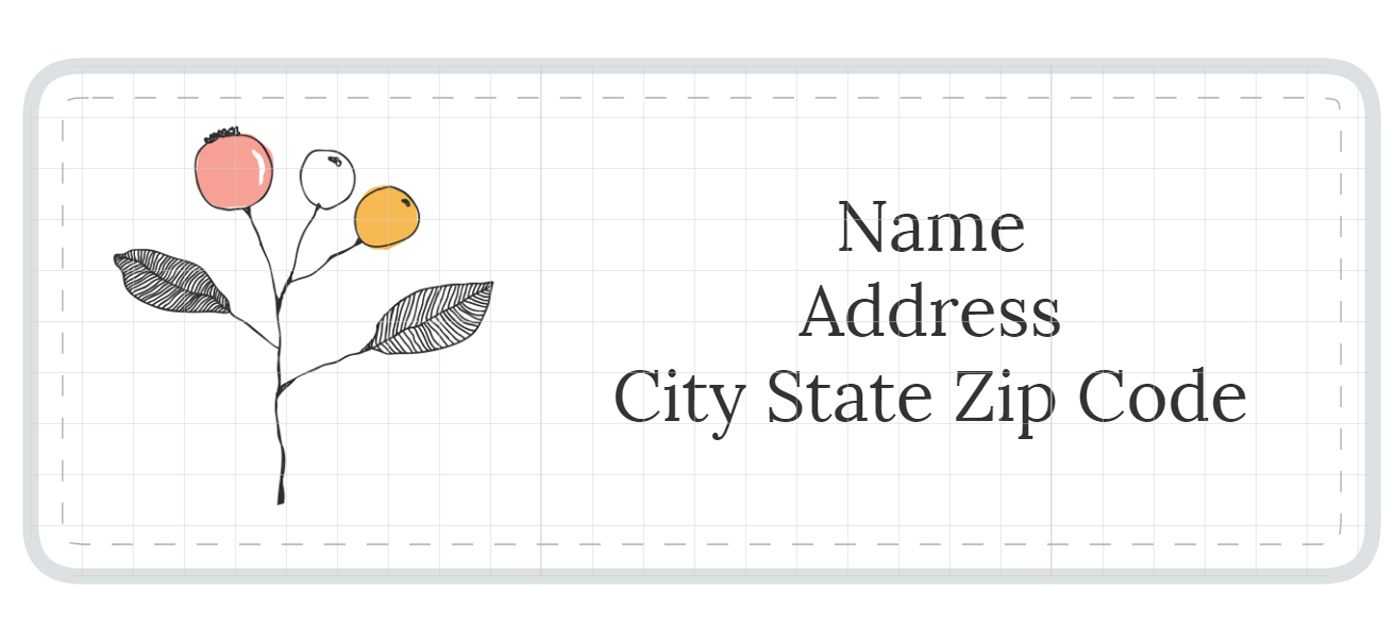 Free Stylish Address Label Templates In Christmas Return Address Labels Template