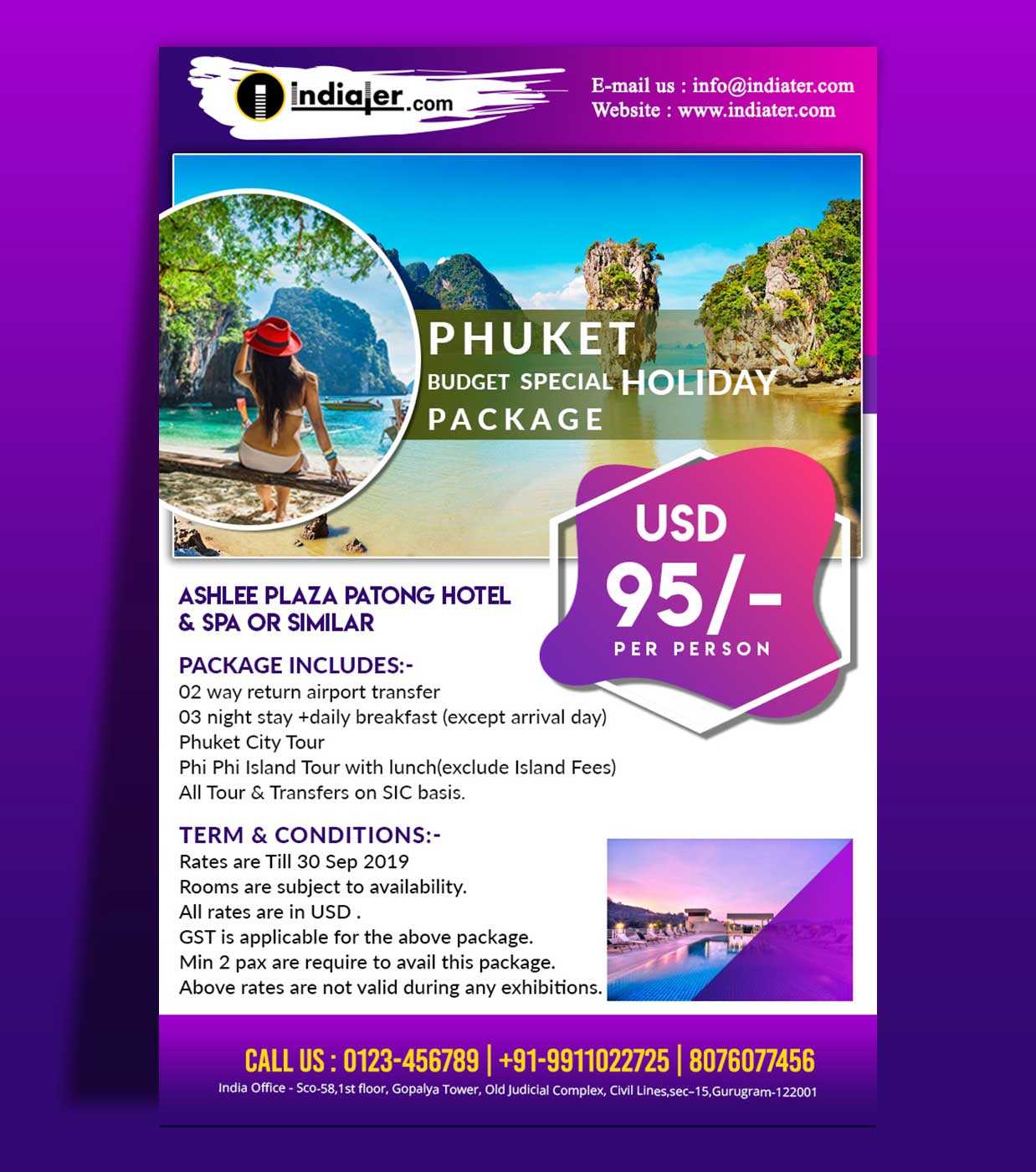 Free Travel Flyers Archives – Indiater Pertaining To Free Holiday Flyer Templates