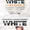 Free White And Gold Party Flyer Template On Behance With Free All White Party Flyer Template
