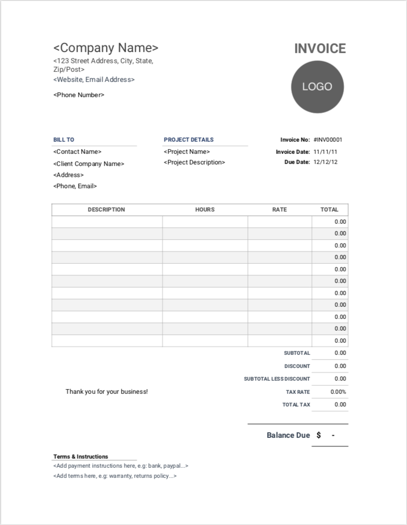 Freelance Invoice Templates | Free Download | Invoice Simple With Film Invoice Template