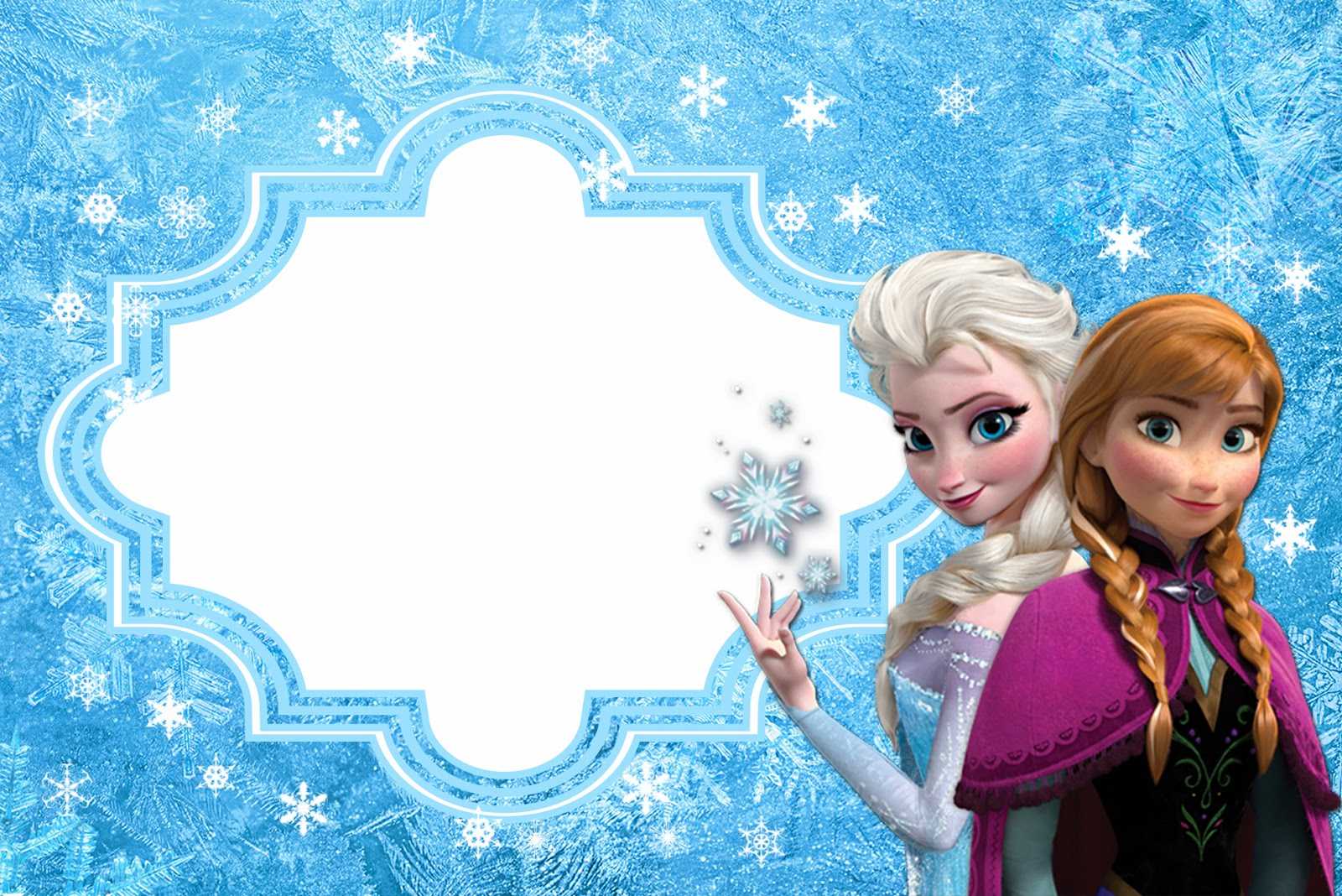 Frozen: Free Printable Cards Or Party Invitations. - Oh My Inside Frozen Birthday Card Template