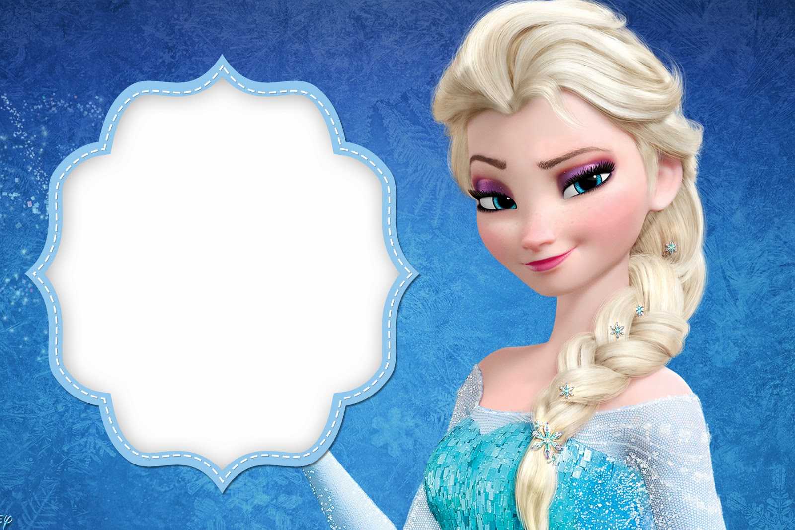 Frozen: Free Printable Cards Or Party Invitations. – Oh My Regarding Frozen Birthday Card Template