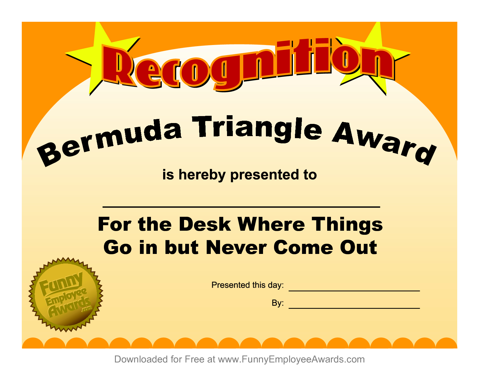 Funny Certificate Template ] – Funny Award Certificate In Funny Certificate Templates