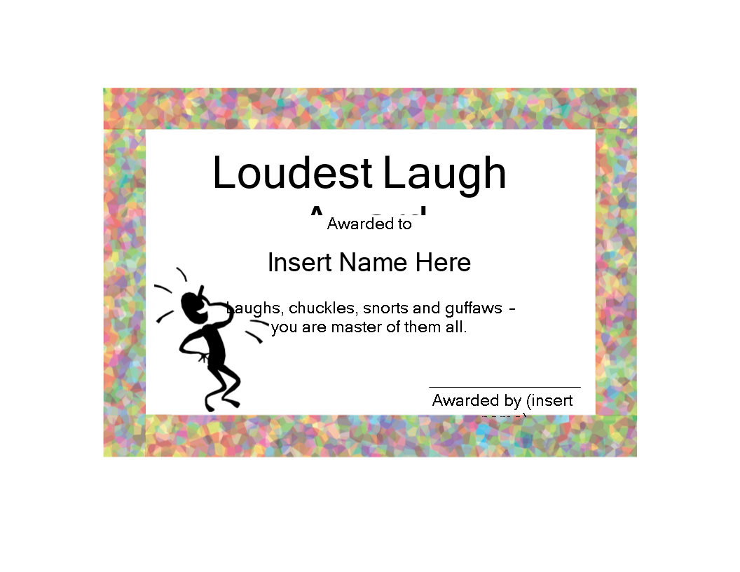 Funny Certificate | Templates At Allbusinesstemplates Throughout Funny Certificate Templates