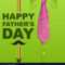 Happy Fathers Day Template Green Greeting Card In Fathers Day Card Template