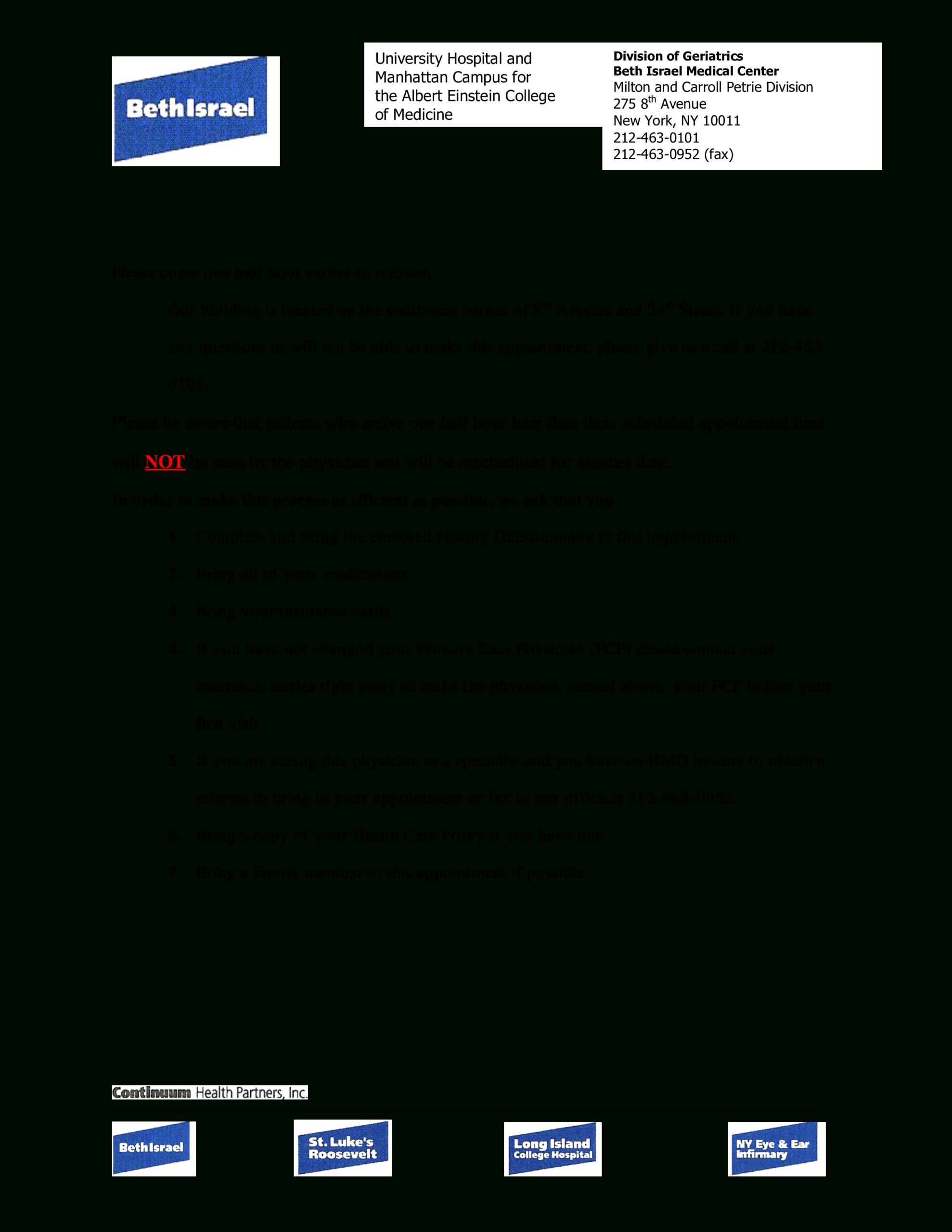 Hospital Appointment Confirmation Letter | Templates At Intended For Dentist Appointment Card Template