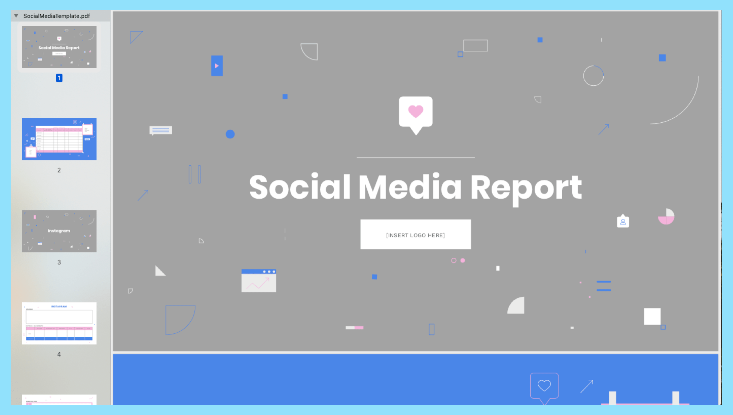 How To Build A Monthly Social Media Report With Free Social Media Report Template