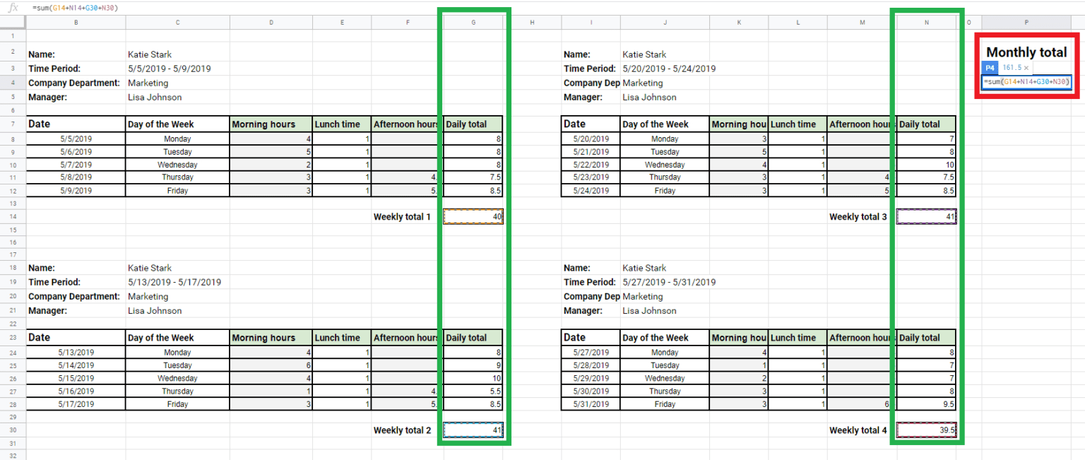 How To Create A Simple Excel Timesheet Clockify Intended For Excel 