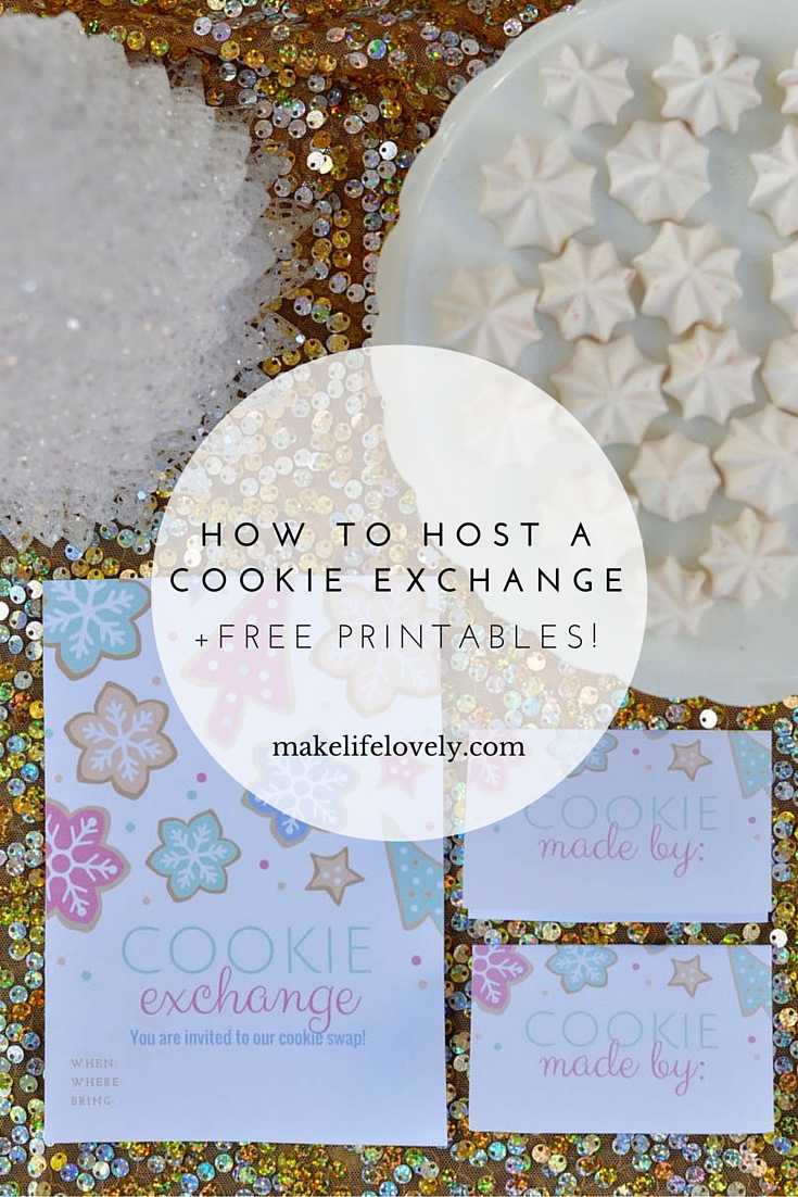 How To Host A Successful Cookie Exchange + Free Printables! Inside Cookie Exchange Recipe Card Template