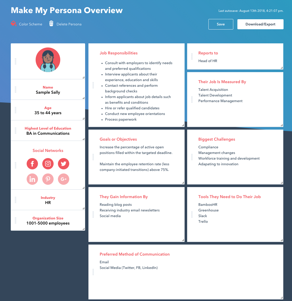How To Quickly & Easily Create A Buyer Persona [Free Tool] In Customer Persona Template