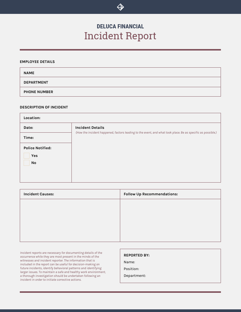 How To Write An Effective Incident Report [Examples + Inside Employee Incident Report Templates