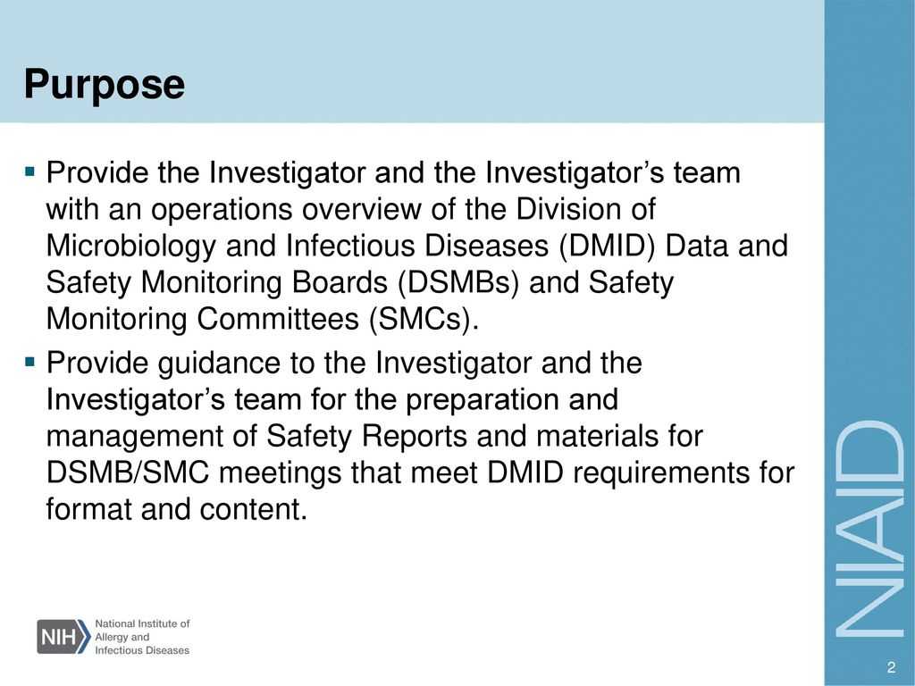 Investigator Training – Ppt Download In Dsmb Report Template