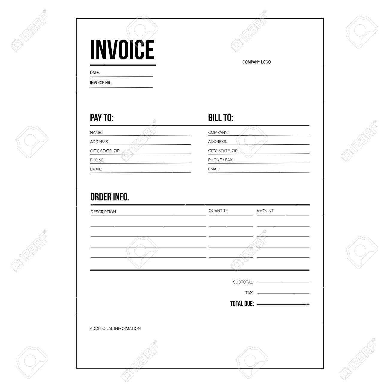 Invoice / Business Template – A4 European Standard Paper In European Invoice Template