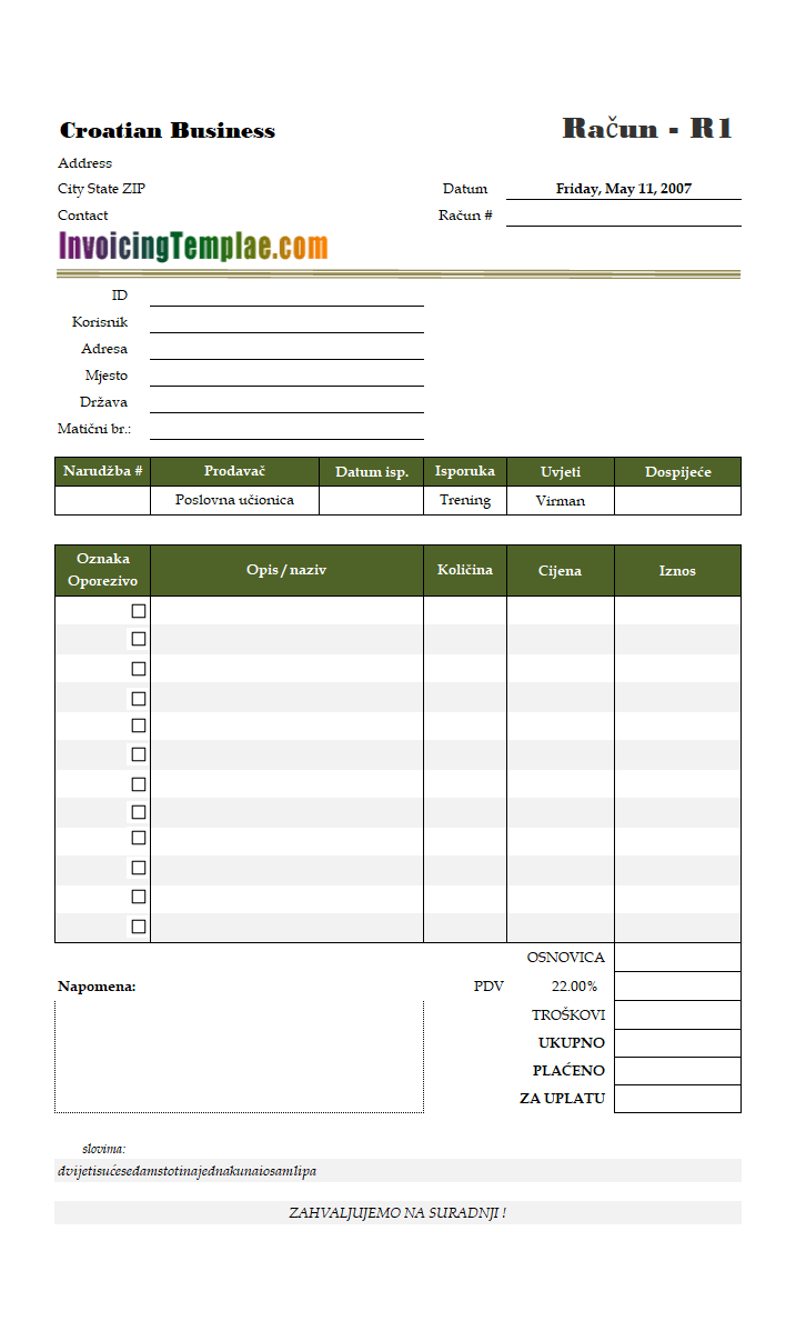 Invoicing Template In Euros Throughout European Invoice Template