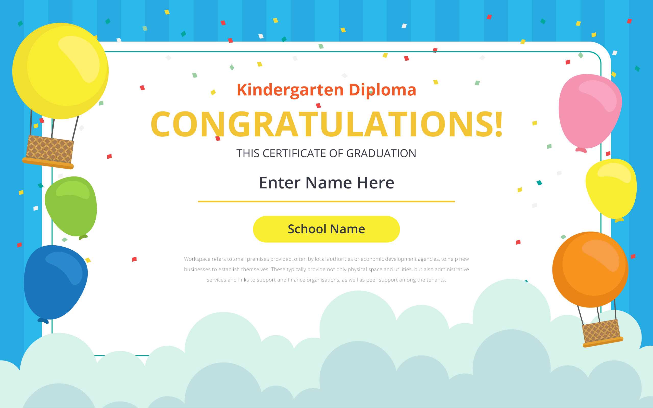 Kindergarten Certificate Free Vector Art – (21 Free Downloads) With Regard To Free Printable Certificate Templates For Kids