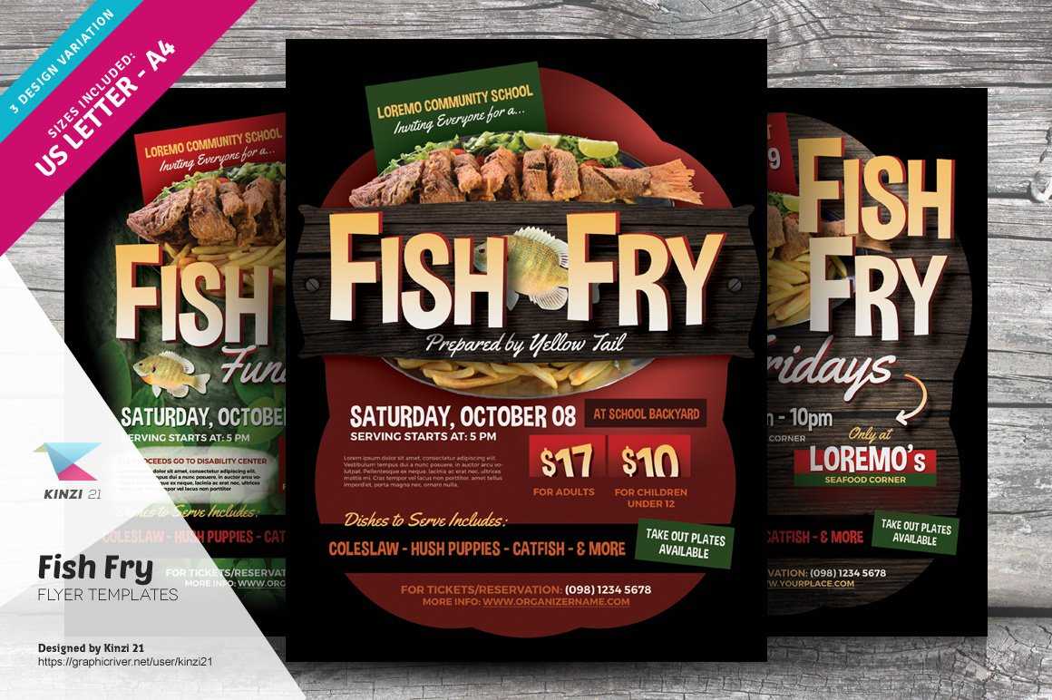 Kinzi 21 On Twitter: "fish Fry Flyer Templates On Graphic For Fish Fry Flyer Template