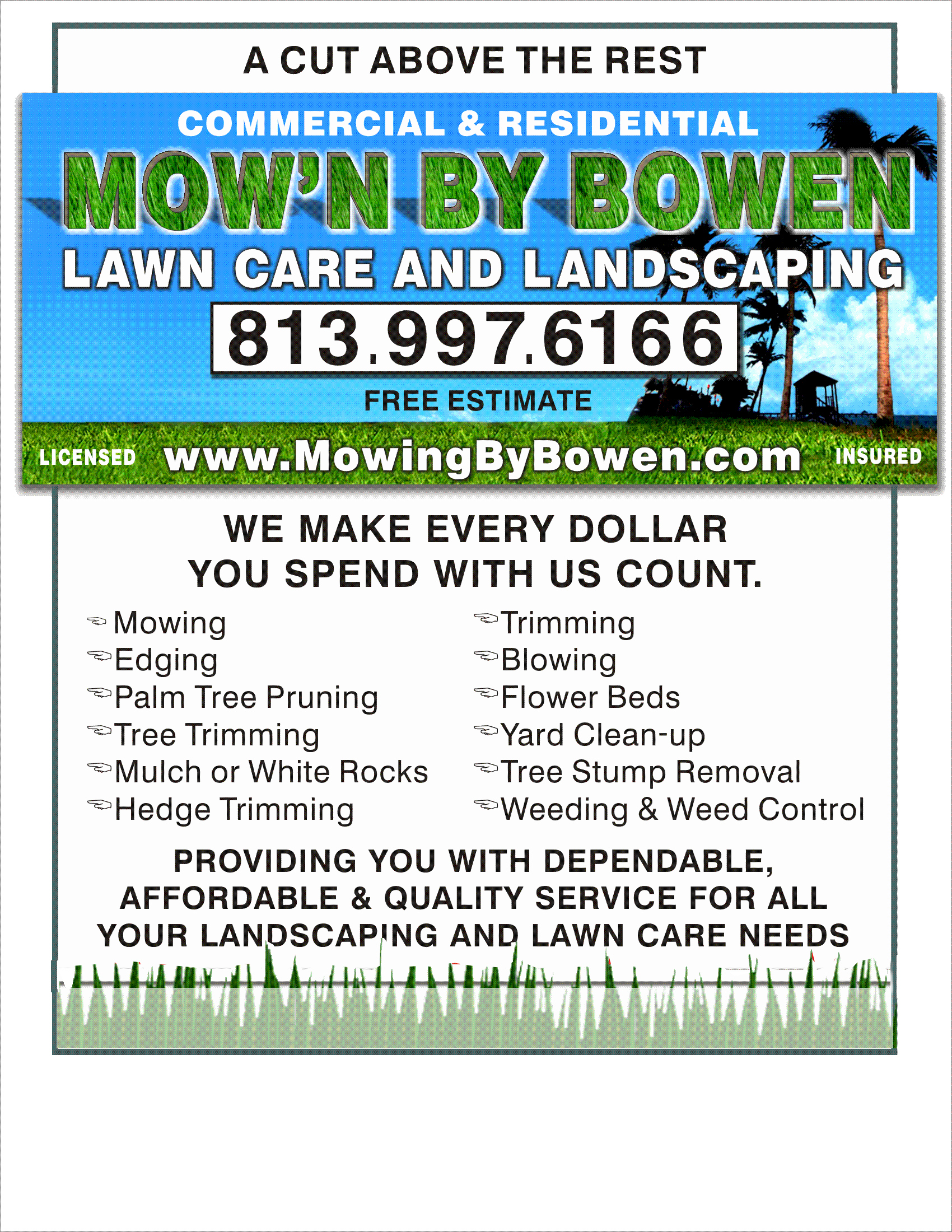 Lawn Care Service Flyers With Free Lawn Mowing Flyer Template