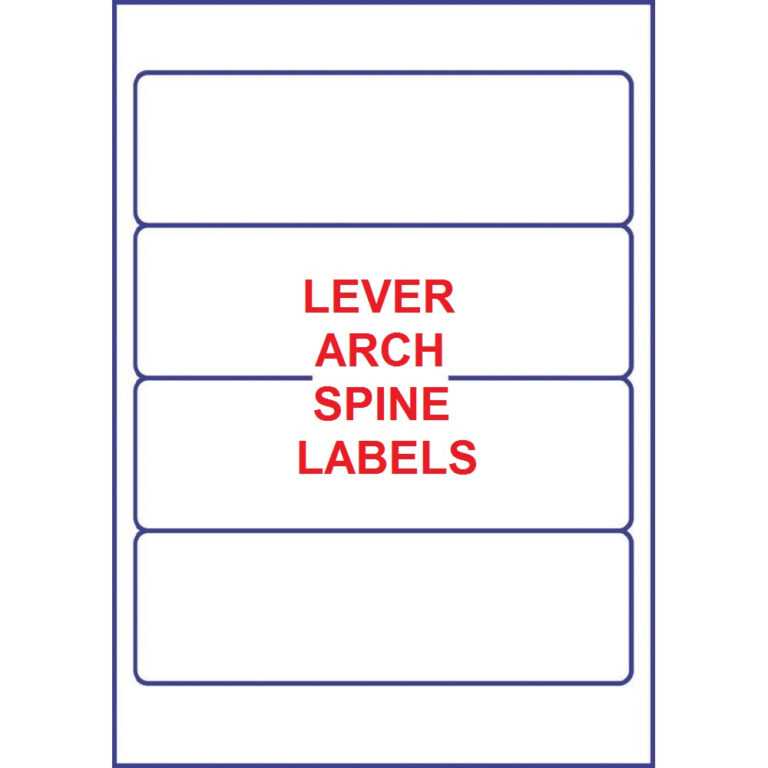 Labels For Lever Arch Files Templates