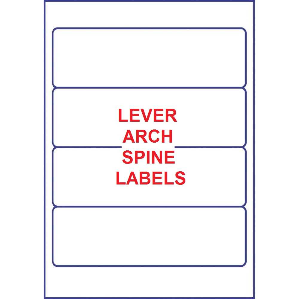 Lever Arch File Spine Labels, Filing Labels, Octopus Intended For Folder Spine Labels Template