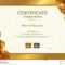 Luxury Certificate Template With Elegant Border Frame For Elegant Certificate Templates Free