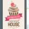 Menu Card, Template Or Brochure For Sweet House. Stock Regarding Cupcake Flyer Templates Free