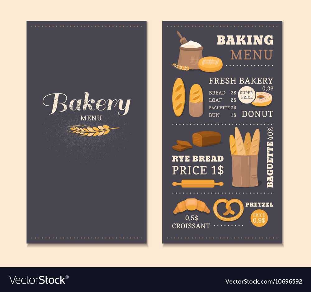 Menu Template Cafe Bakery Intended For Free Bakery Menu Templates Download