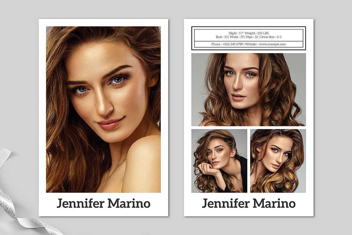 Model Comp Card Template With Regard To Free Comp Card Template