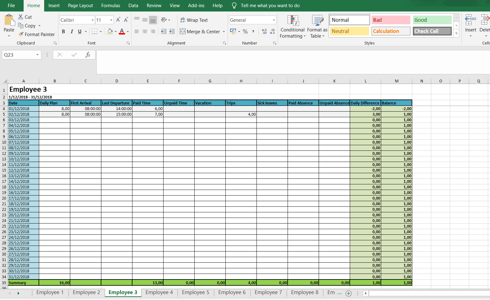 Monthly And Weekly Timesheets - Free Excel Timesheet Inside Excel Timesheet Template With Formulas