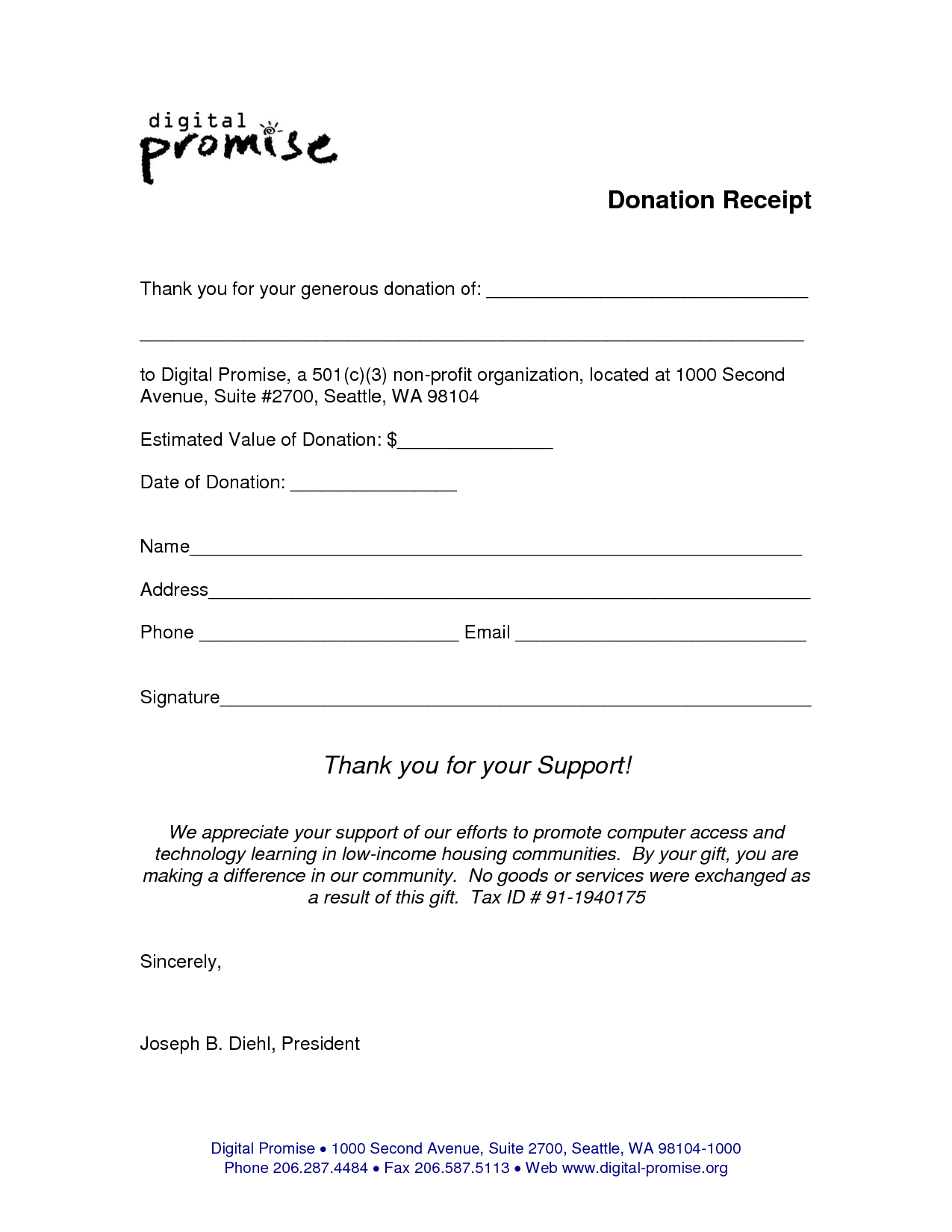 Non Profit Donation Receipt Form Template Example : V M D In Donation Card Template Free