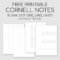 Note Taking Template Cornell Notebook For History Avid Pdf Regarding Cornell Notes Google Docs Template