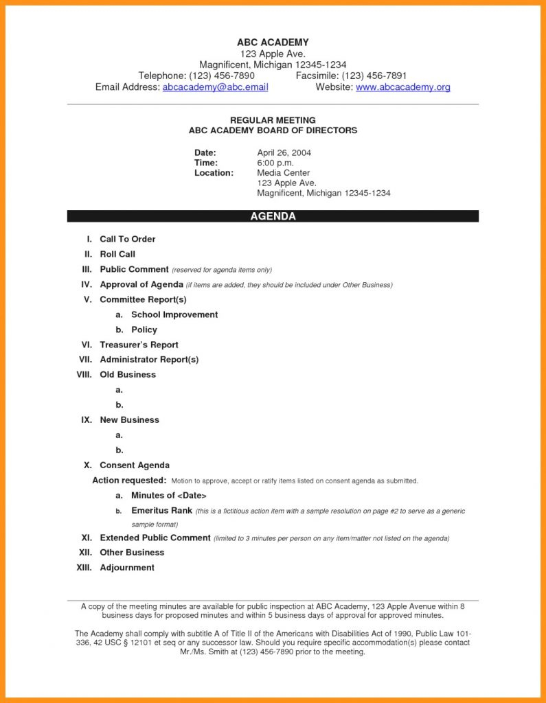 One Day Conference Agenda Template Word Powerpoint Free With Conference Call Agenda Template