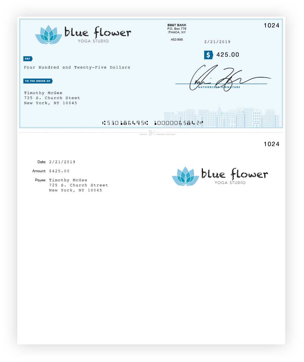 Online Check Printing | Checkeeper For Customizable Blank Check Template