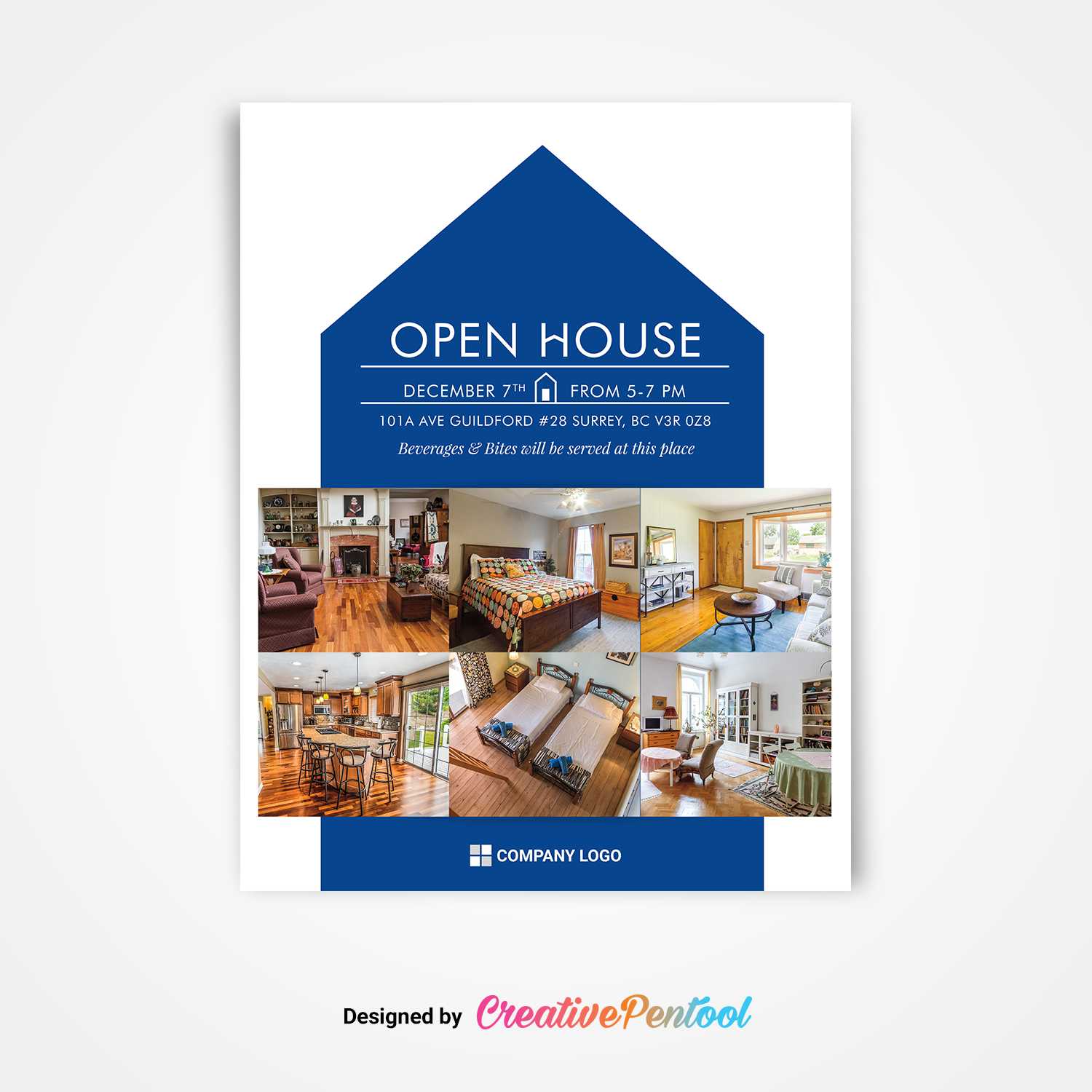Open House Flyer Template – Creativepentool Inside Free Open House Flyer Template
