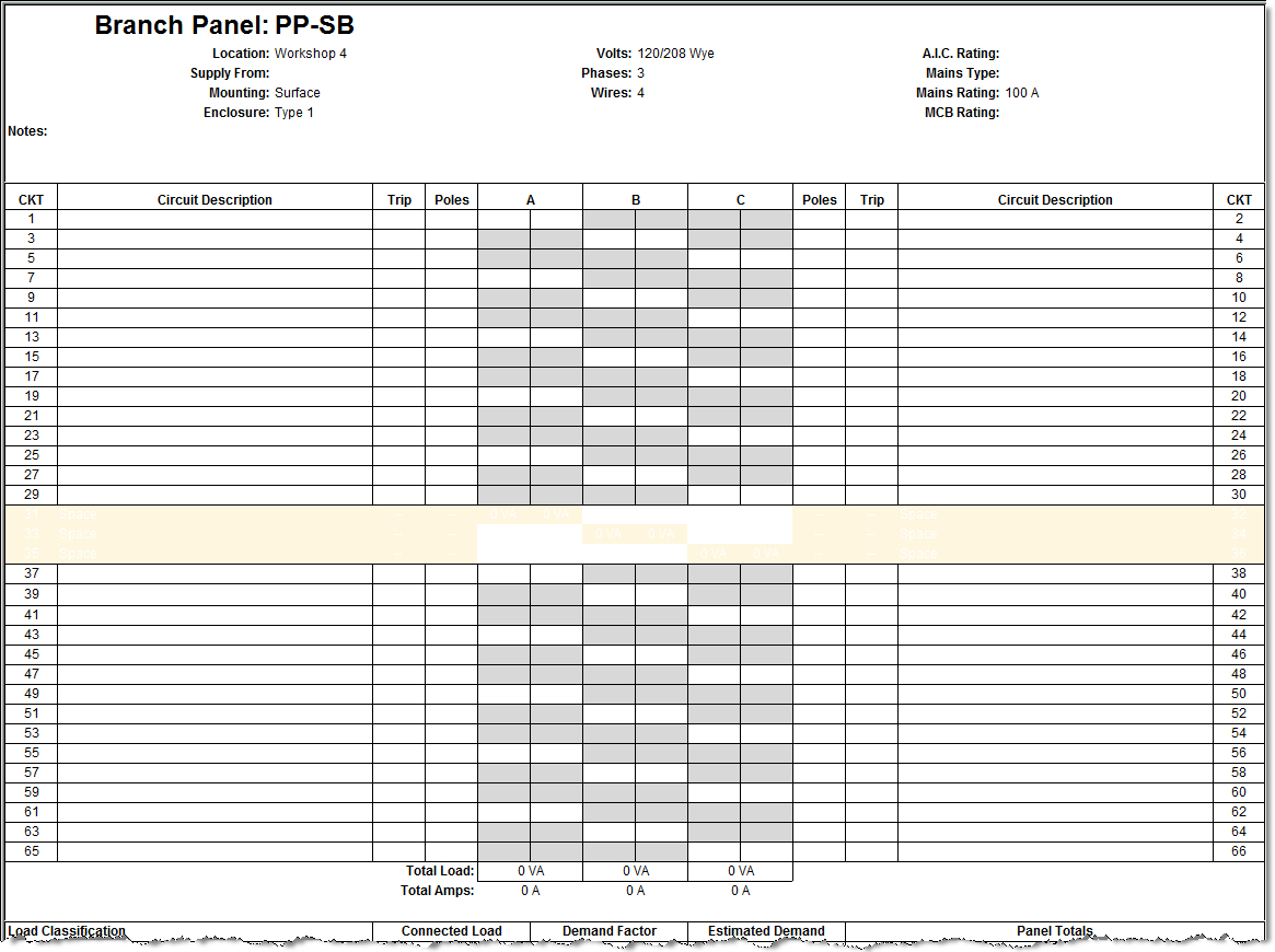 Panel Schedules Template – Colona.rsd7 For Electrical Panel Labels Template