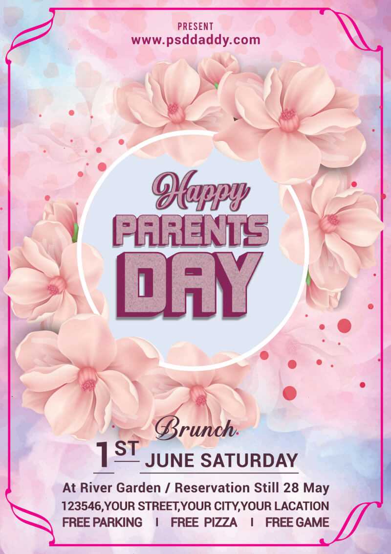 Parents Day Flyer Social Media Post | Psddaddy With Regard To Customer Appreciation Day Flyer Template