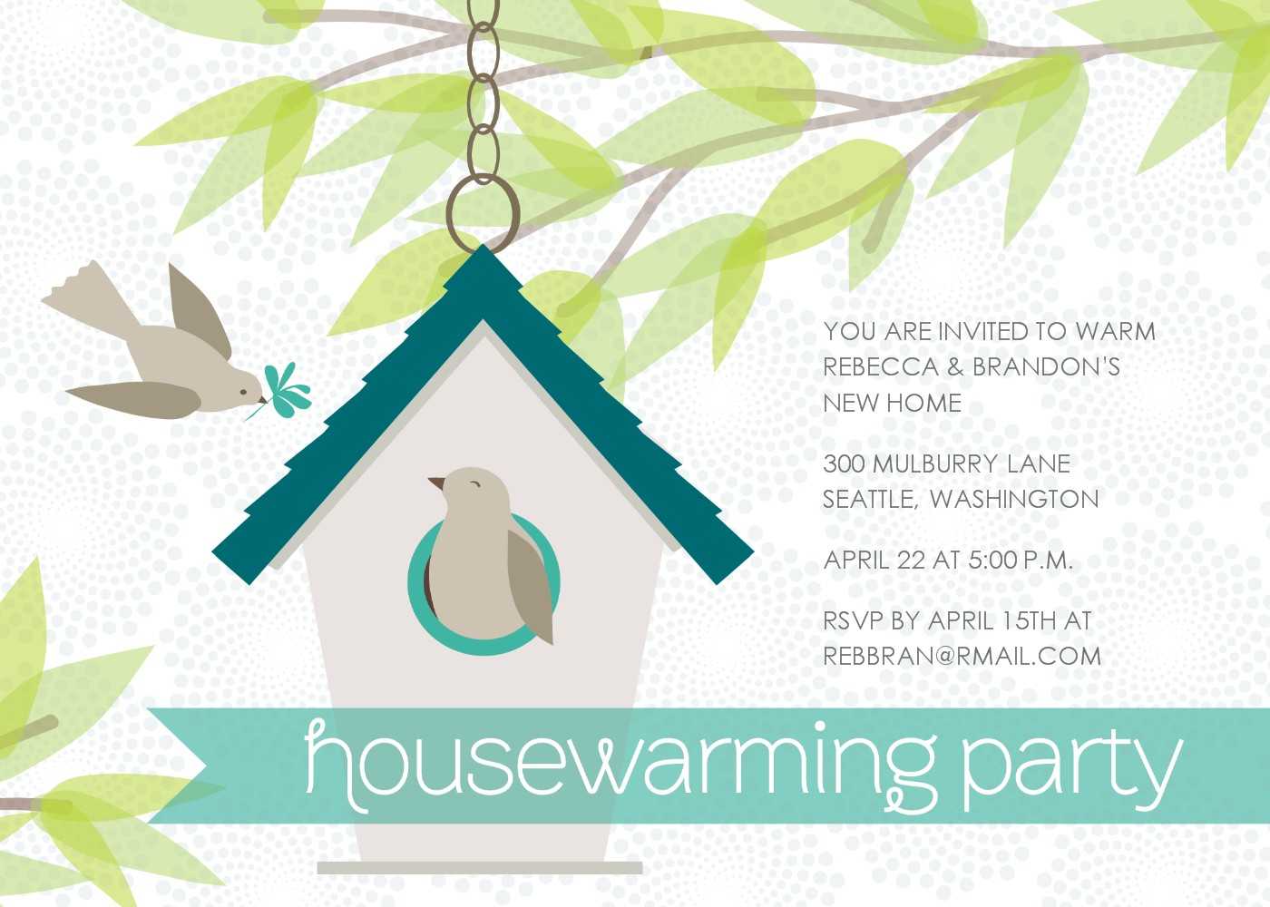 Party Invitation Templates Free Download 7 Innovative Tea Within Free Housewarming Invitation Card Template