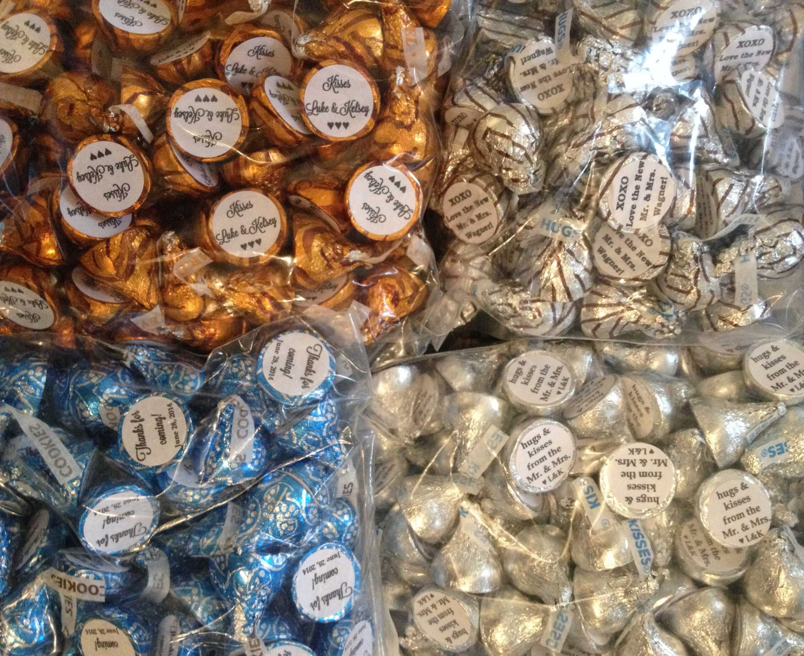 Personalized Hershey Kisses For Wedding Or A Party With Free Inside Free Hershey Kisses Labels Template