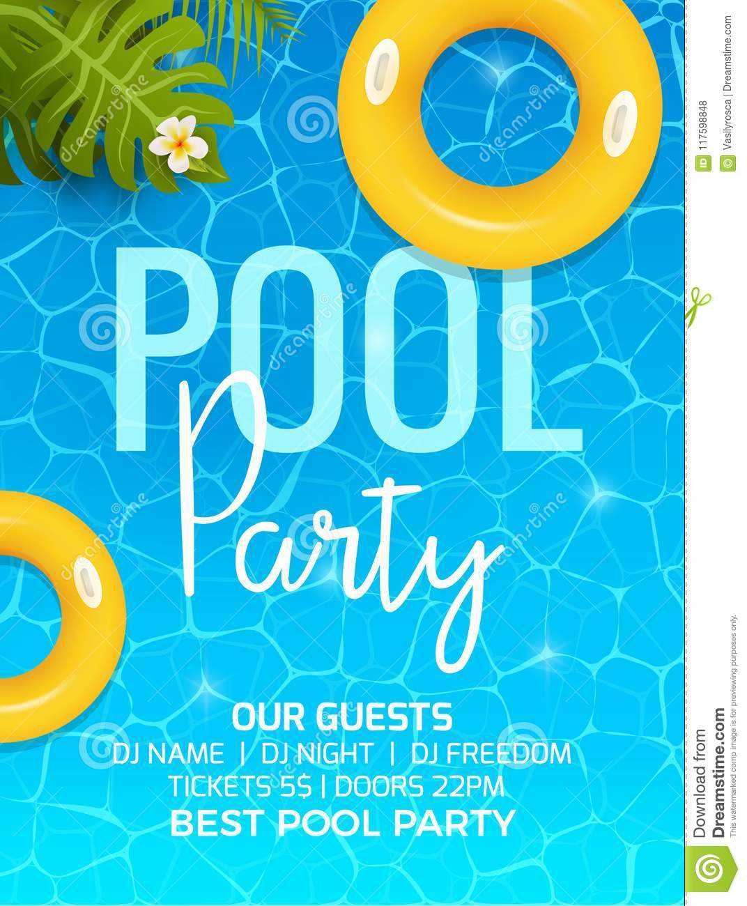 Pool Summer Party Invitation Template Invitation. Pool Party Regarding Free Pool Party Flyer Templates