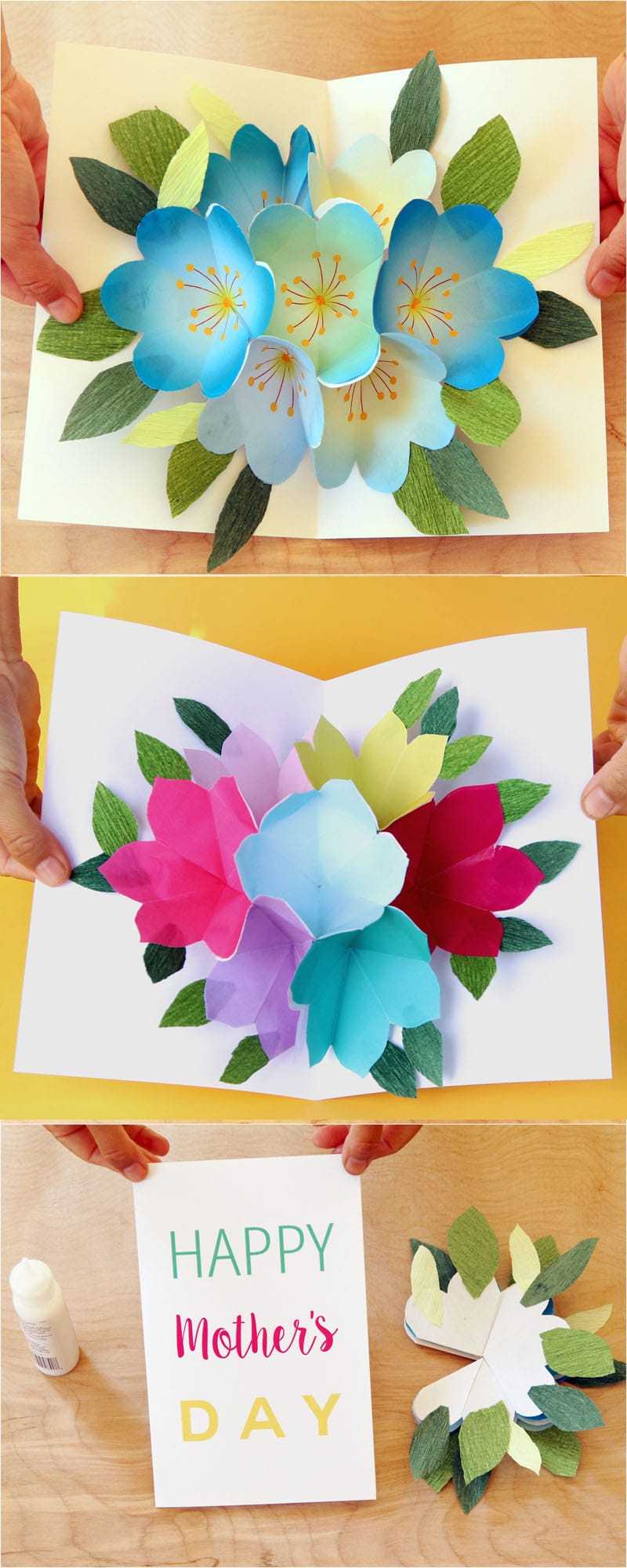 Pop Up Flowers Diy Printable Mother's Day Card – A Piece Of Inside Diy Pop Up Cards Templates