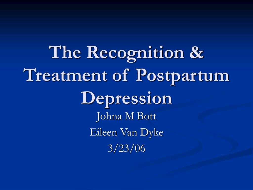 Ppt – The Recognition & Treatment Of Postpartum Depression With Depression Powerpoint Template