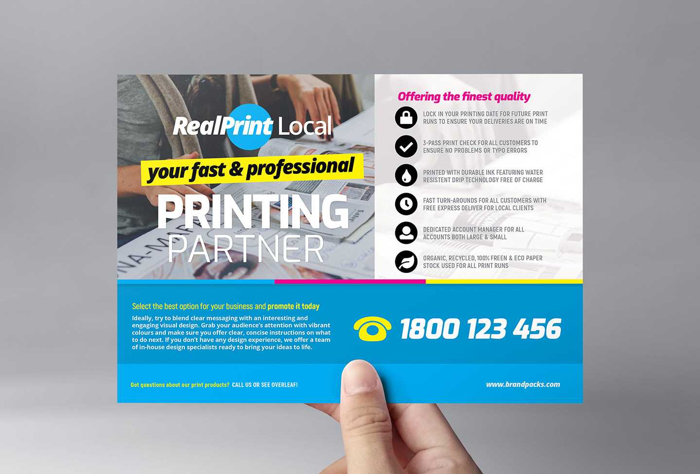Print Shop Flyer Template – Psd, Ai & Vector – Brandpacks For Flyer Templates For Small Business