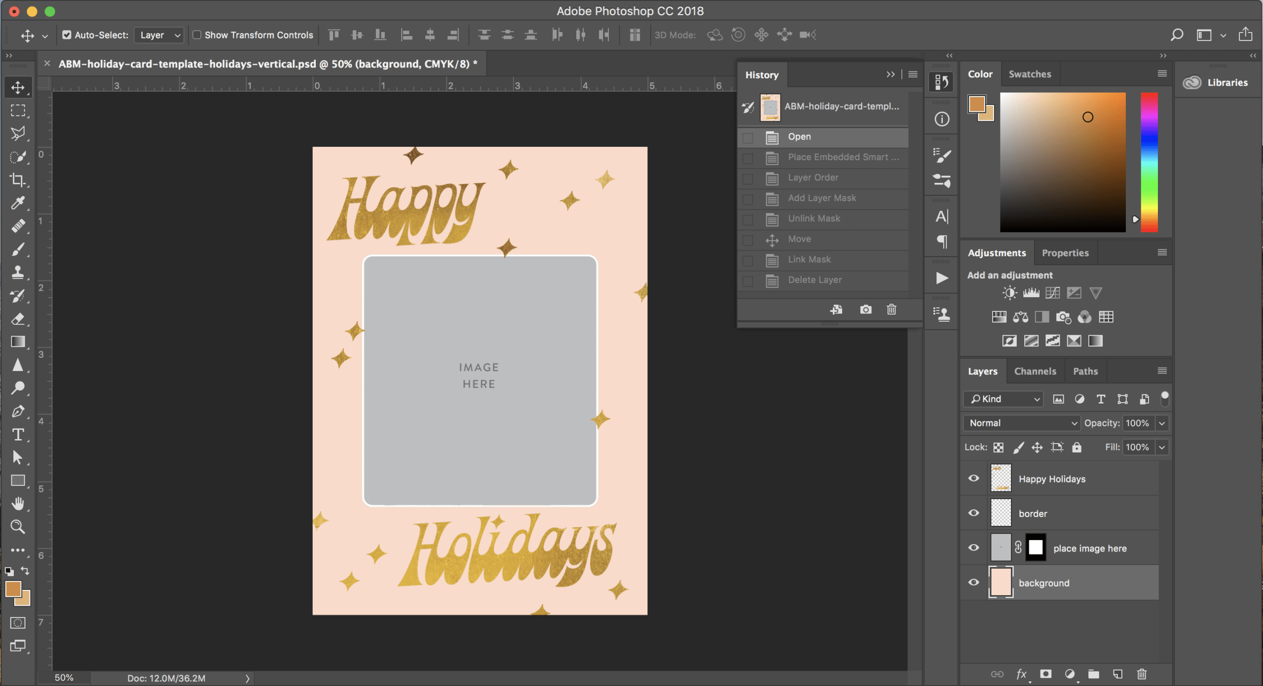 Print Your Own Holiday Cards (Free Template Included!) – A For Free Templates For Cards Print